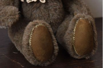 アンティーク雑貨　Susan Weber-Nagle(スーザン・ウェーバー・ネーグル)　レースがお洒落なテディベア2個セット