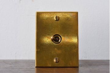 アンティーク雑貨　イギリスアンティーク　真鍮　埋設式スイッチ