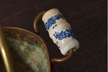 アンティーク雑貨　イギリスアンティーク　真鍮　小振りなコールバケツ