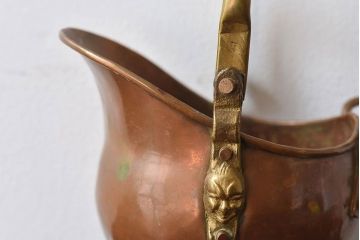 アンティーク雑貨　イギリスアンティーク　真鍮　小振りなコールバケツ