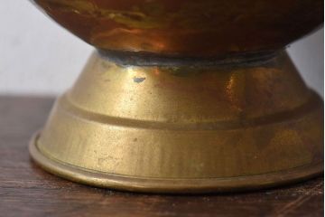 アンティーク雑貨　イギリスアンティーク　真鍮　小振りなコールバケツ
