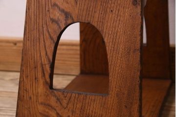 アンティーク雑貨　大正〜昭和期　栓材　古い木の風合いが味わい深いふみ台