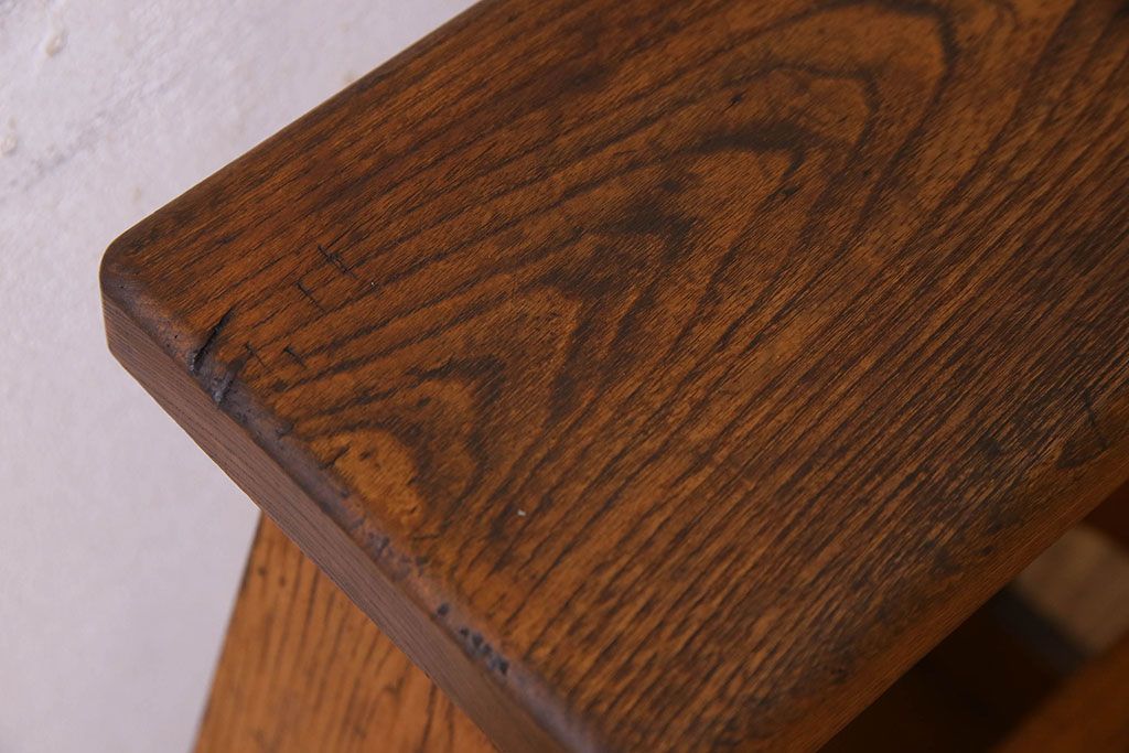 アンティーク雑貨　大正〜昭和期　栓材　古い木の風合いが味わい深いふみ台