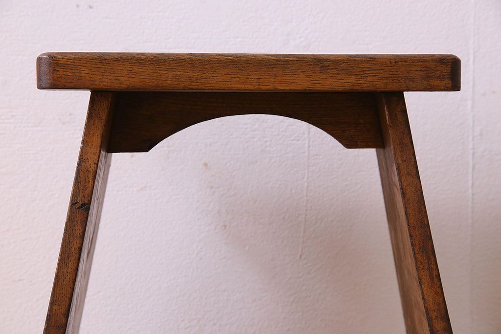 アンティーク雑貨　大正〜昭和期　栓材　古い木の風合いが味わい深いふみ台