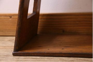 アンティーク雑貨　大正〜昭和期　栓材　古い木の風合いが味わい深いふみ台