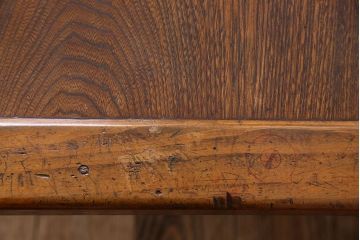 レトロ家具　昭和レトロ　使い込まれた味わいが素敵なセンターテーブル(鉄脚テーブル)