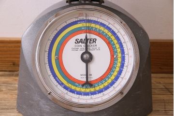 アンティーク雑貨　イギリスビンテージ　SALTER(ソルター)製　キッチンスケール(はかり、キッチン雑貨)