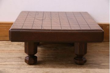 アンティーク雑貨　明治期　総ケヤキ材　美しい木目が味わい深い将棋盤