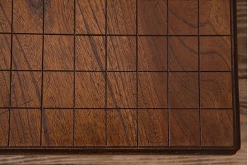 アンティーク雑貨　明治期　総ケヤキ材　美しい木目が味わい深い将棋盤