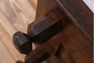 アンティーク雑貨　明治期　総ケヤキ材　美しい木目が味わい深い将棋盤