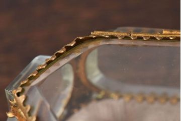 アンティーク雑貨　フランスアンティーク　面取りガラス!優美なジュエリーボックス