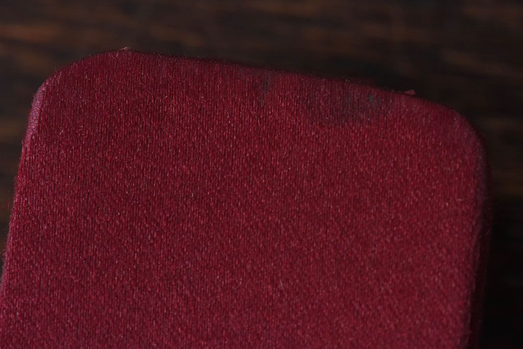 アンティーク雑貨　フランスアンティーク　上品なボルドー色のジュエリーボックス