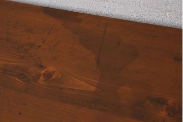 アンティーク家具　和製アンティーク　イチョウ材天板　使い込まれた質感が味わい深い作業台