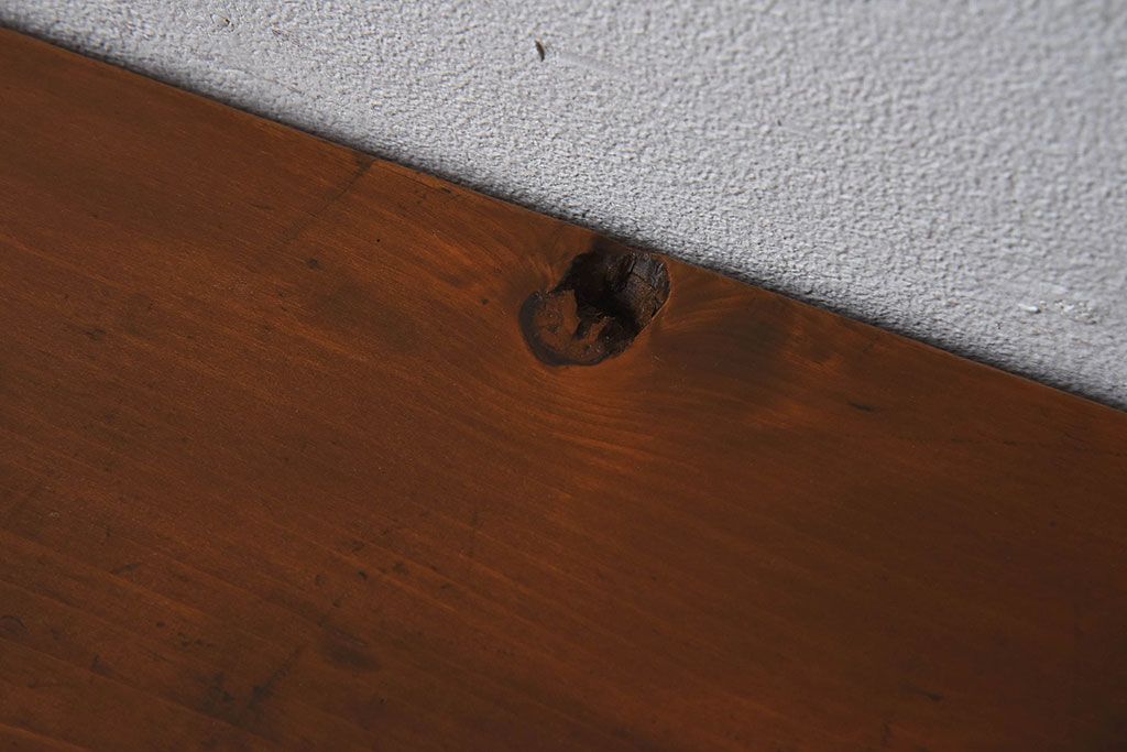 アンティーク家具　和製アンティーク　イチョウ材天板　使い込まれた質感が味わい深い作業台