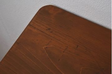 アンティーク家具　和製アンティーク　イチョウ材天板　使い込まれた質感が味わい深い作業台