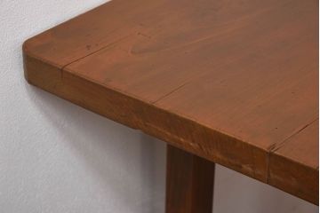 アンティーク家具　和製アンティーク　イチョウ材天板　使い込まれた質感が味わい深い作業台