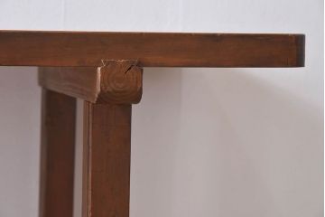 アンティーク家具　和製アンティーク　イチョウ材天板　使い込まれた質感が味わい深い作業台