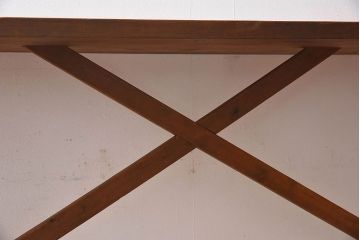 アンティーク家具　和製アンティーク　イチョウ材天板　使い込まれた質感が味わい深い作業台