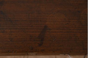 レトロ家具　昭和レトロ　引き出し3杯付き!古いヒノキ材製の文机(座卓)