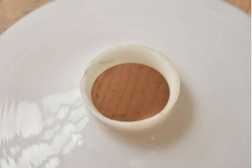 昭和レトロ　白いガラスの天井照明(電笠照明)2個セット(1)