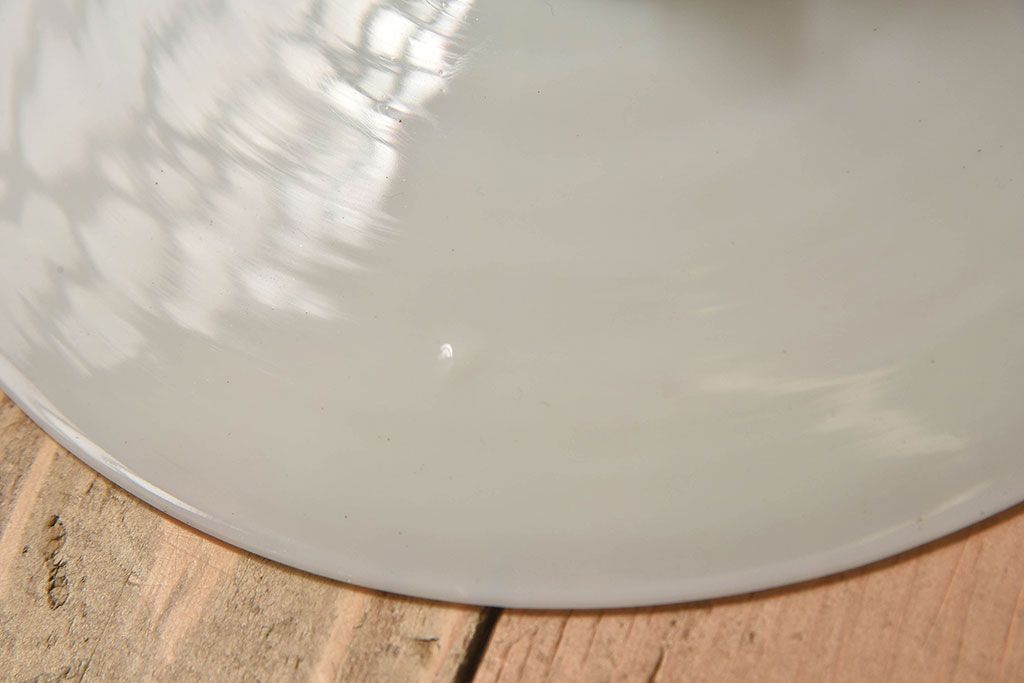 昭和レトロ　白いガラスの天井照明(電笠照明)2個セット(1)