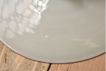 昭和レトロ　白いガラスの天井照明(電笠照明)2個セット(1)