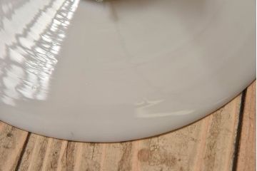 昭和レトロ　白いガラスの天井照明(電笠照明)2個セット(2)