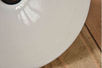 昭和レトロ　白いガラスの天井照明(電笠照明)2個セット(2)