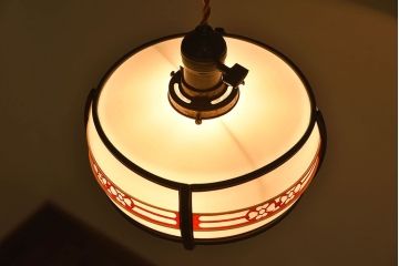 昭和レトロ　ベークライトの飾りが素敵な天井照明