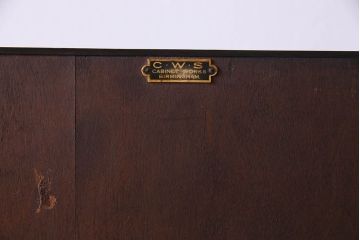 アンティーク家具　イギリスアンティーク　ステンドグラス入りの上品な本箱(ブックケース)