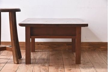 レトロ家具　昭和レトロ　天板一枚板!使い込まれた質感が味わい深い文机