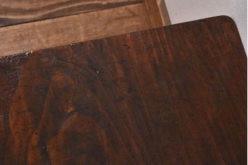 レトロ家具　昭和レトロ　天板一枚板!使い込まれた質感が味わい深い文机