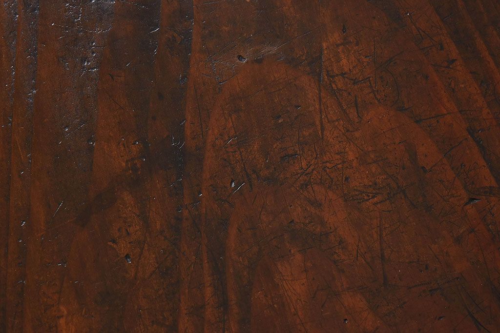 レトロ家具　昭和レトロ　天板一枚板!使い込まれた質感が味わい深い文机