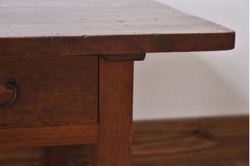 レトロ家具　昭和レトロ　天板一枚板!使い込まれた質感が味わい深い文机