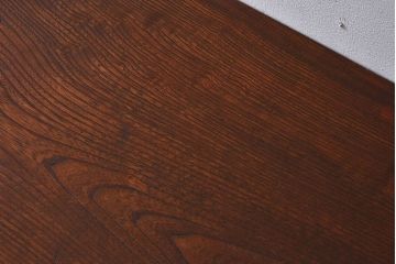 レトロ家具　昭和レトロ　栓材　古い木の質感が味わい深い平机(花台、コンソールテーブル)