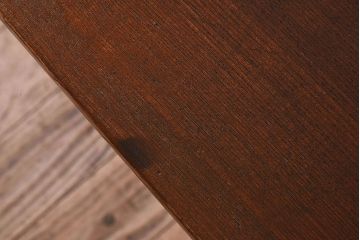 レトロ家具　昭和レトロ　栓材　古い木の質感が味わい深い平机(花台、コンソールテーブル)
