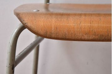 ヴィンテージ家具　ビンテージ　シンプルでデザインのスクールチェア(キッズチェア、椅子)(1)