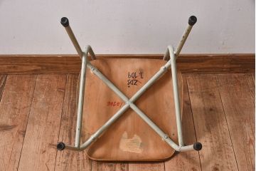 ヴィンテージ家具　ビンテージ　シンプルでデザインのスクールチェア(キッズチェア、椅子)(1)