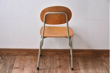 ヴィンテージ家具　ビンテージ　シンプルでデザインのスクールチェア(キッズチェア、椅子)(2)