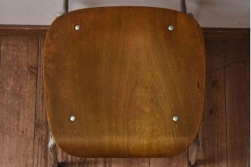 ヴィンテージ家具　ビンテージ　シンプルでデザインのスクールチェア(キッズチェア、椅子)(3)