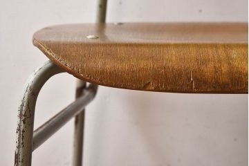 ヴィンテージ家具　ビンテージ　シンプルでデザインのスクールチェア(キッズチェア、椅子)(3)