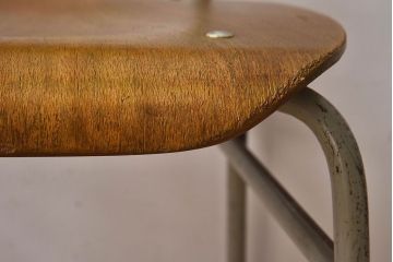 ヴィンテージ家具　ビンテージ　シンプルでデザインのスクールチェア(キッズチェア、椅子)(3)