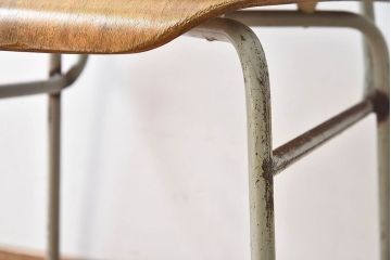 ヴィンテージ家具　ビンテージ　シンプルでデザインのスクールチェア(キッズチェア、椅子)(3)