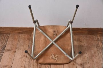 ヴィンテージ家具　ビンテージ　シンプルでデザインのスクールチェア(キッズチェア、椅子)(3)