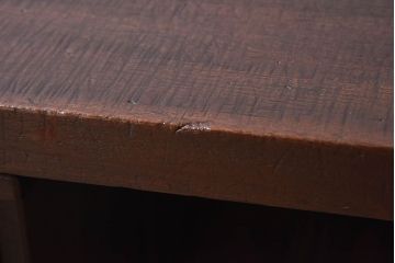 アンティーク家具　和製アンティーク　天板一枚板!小引き出し付きの組み立て式裁ち板(ローテーブル)