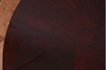 アンティーク家具　和製アンティーク　総欅材　漆塗り!上品な脚のデザインが惹かれる座卓