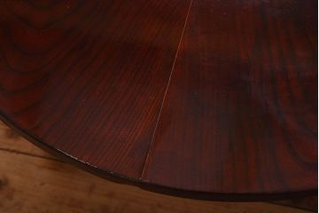 アンティーク家具　和製アンティーク　総欅材　漆塗り!上品な脚のデザインが惹かれる座卓