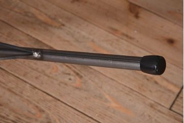 アンティーク家具　桂材一枚板!古い木の質感が味わい深い鉄脚テーブル(作業台、アイアンテーブル)