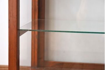 【I様ご決済用(加工費込)】和製アンティーク　レトロな風合いが素敵なガラスケース(ショーケース、陳列棚)