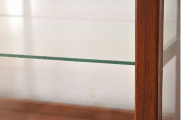 【I様ご決済用(加工費込)】和製アンティーク　レトロな風合いが素敵なガラスケース(ショーケース、陳列棚)